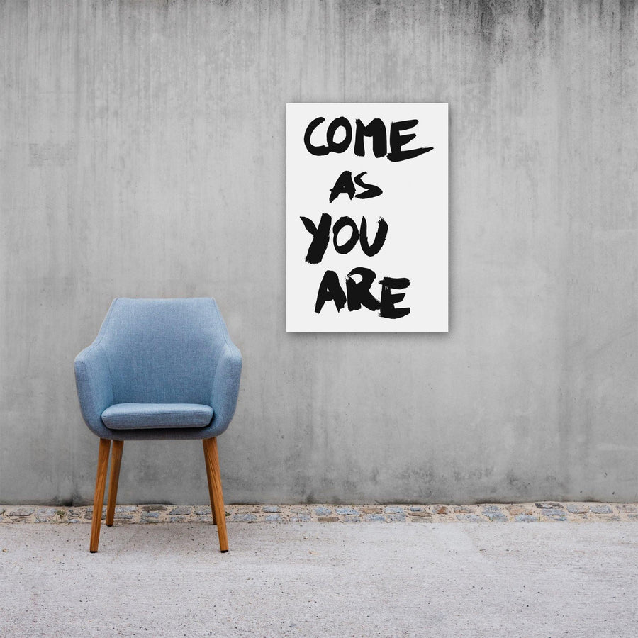 Come As You Are, Poster, White - Pop Music Wisdom