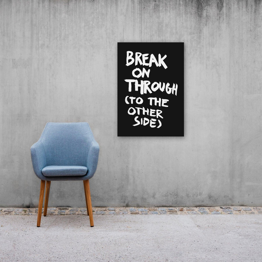 Break On Through (To The Other Side), Poster, Black - Pop Music Wisdom
