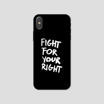 Fight For Your Right, Phone Case, Black - Pop Music Wisdom