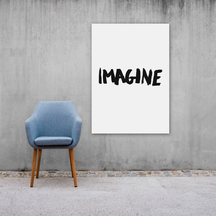 Imagine, Poster, White - Pop Music Wisdom