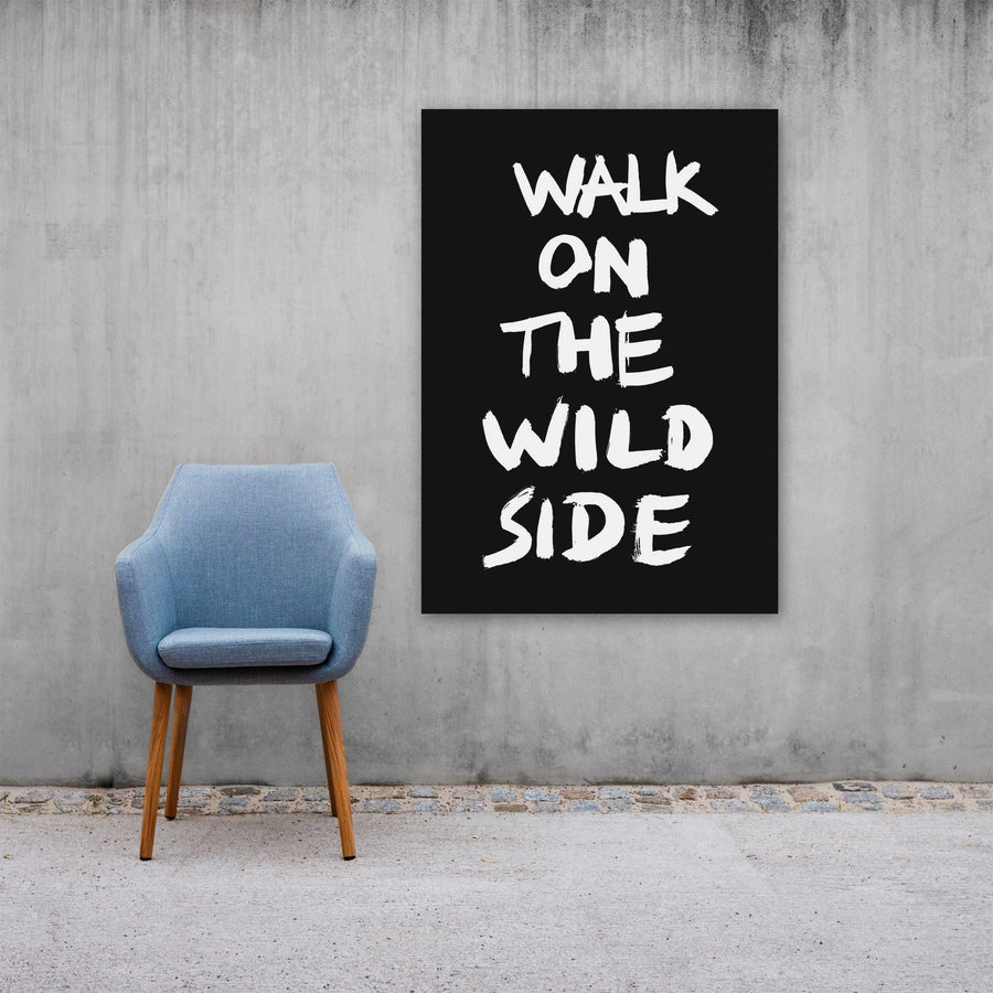 Walk On The Wild Side, Poster, Black - Pop Music Wisdom